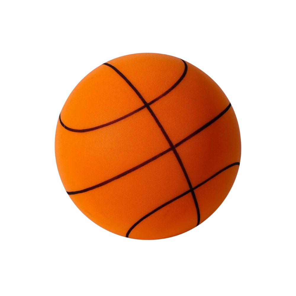 Pallone da basket silenzioso colorato -Arancione/24 cm - Ozerty