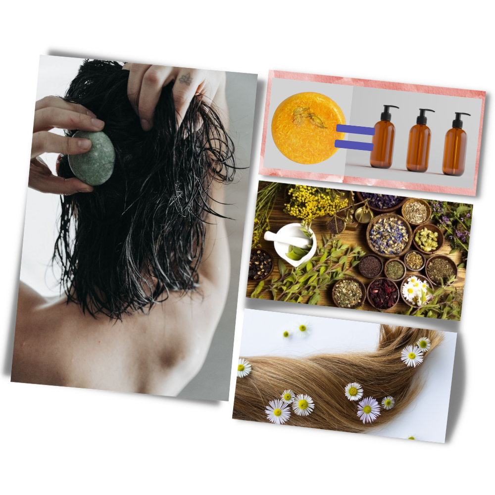 Barrette di shampoo e balsamo naturali - Ozerty