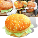 Cuscino ad hamburger in peluche - Ozerty