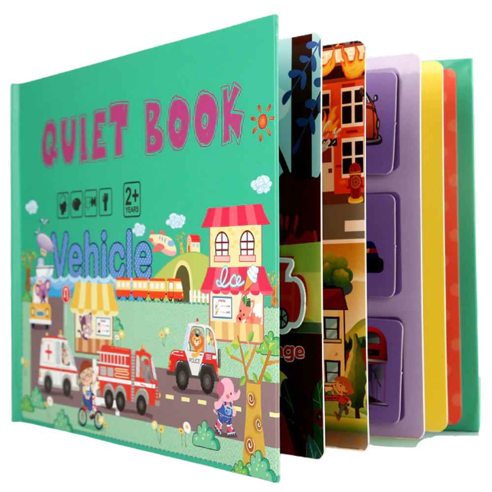 Libro educativo Montessori per bambini -Mezzi di trasporto/   - Ozerty