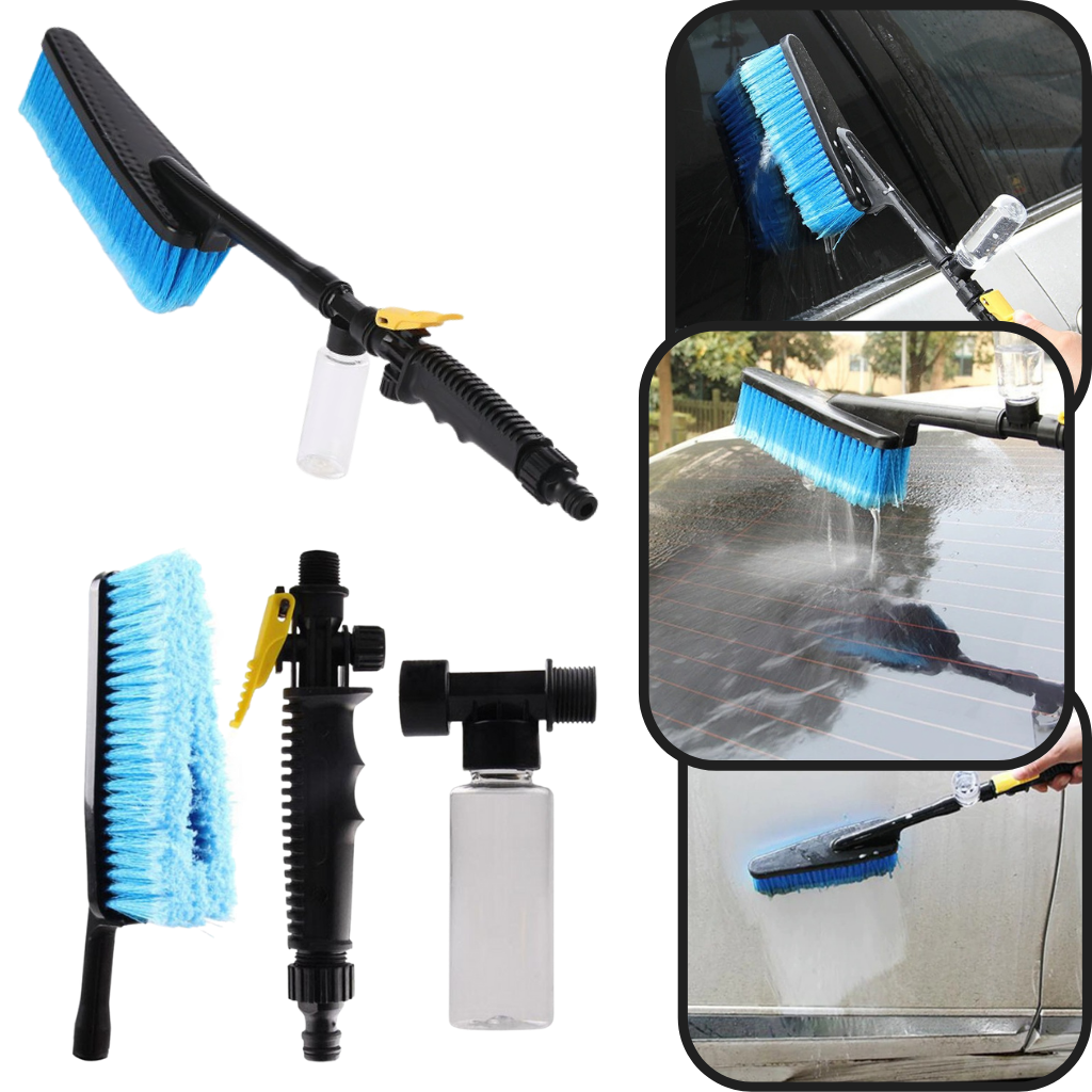 Kit di spazzole per la pulizia dell'auto pieghevole - Ozerty