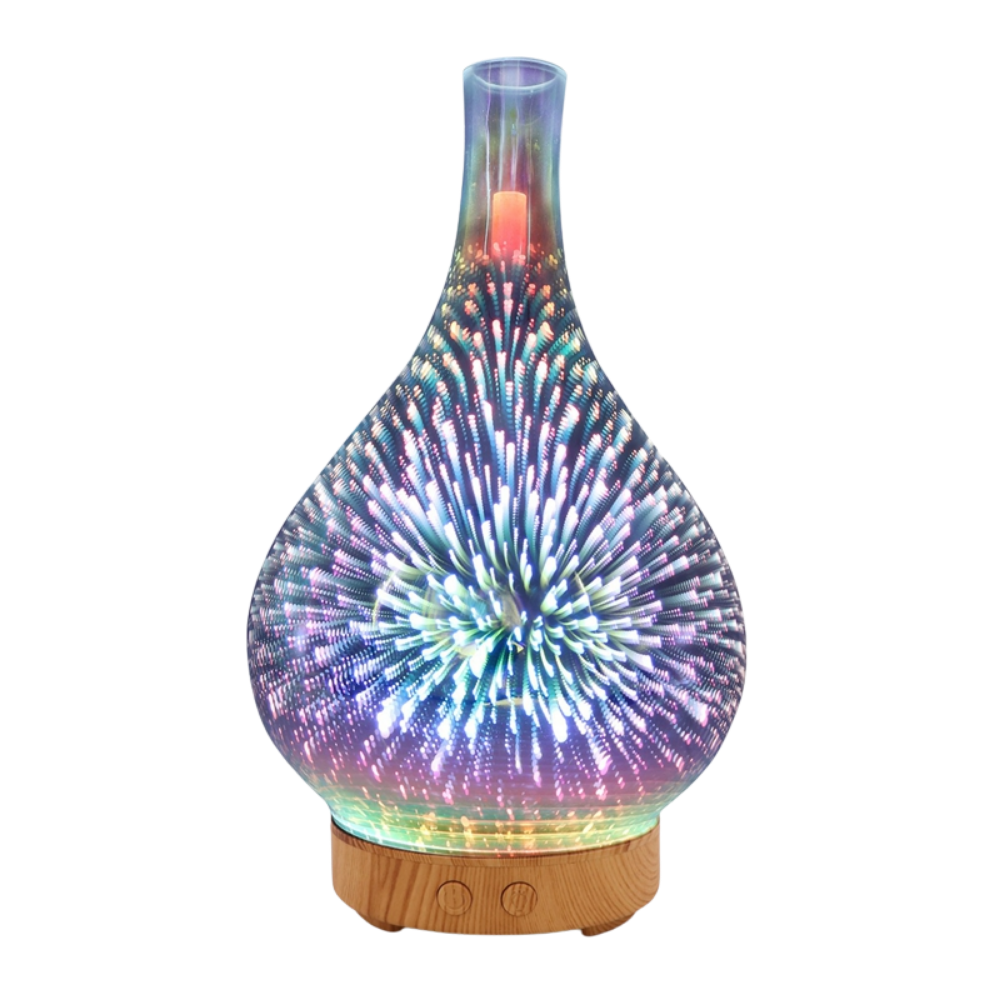 Diffusore di olio essenziale con vaso a forma di fuochi d'artificio - Ozerty