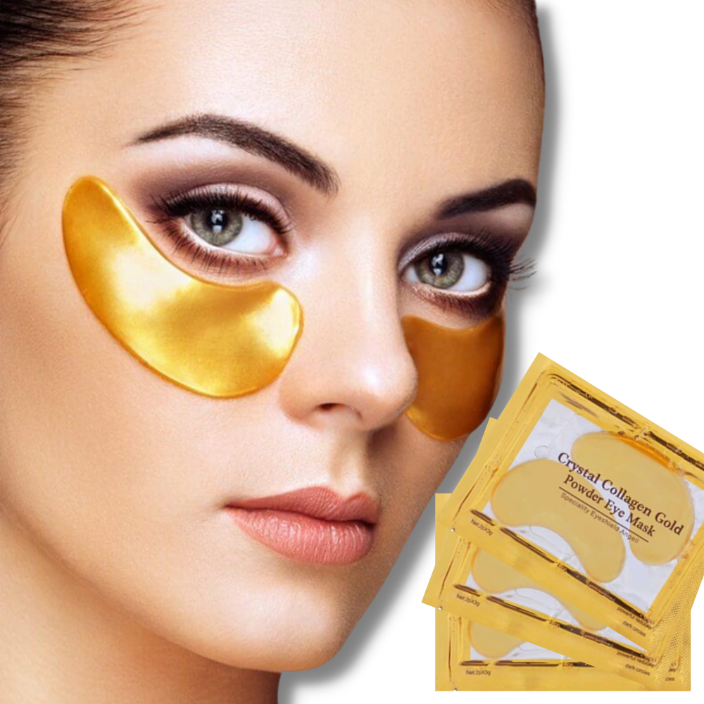 Maschera per gli occhi al collagene d'oro 24K (20 paia) - Ozerty