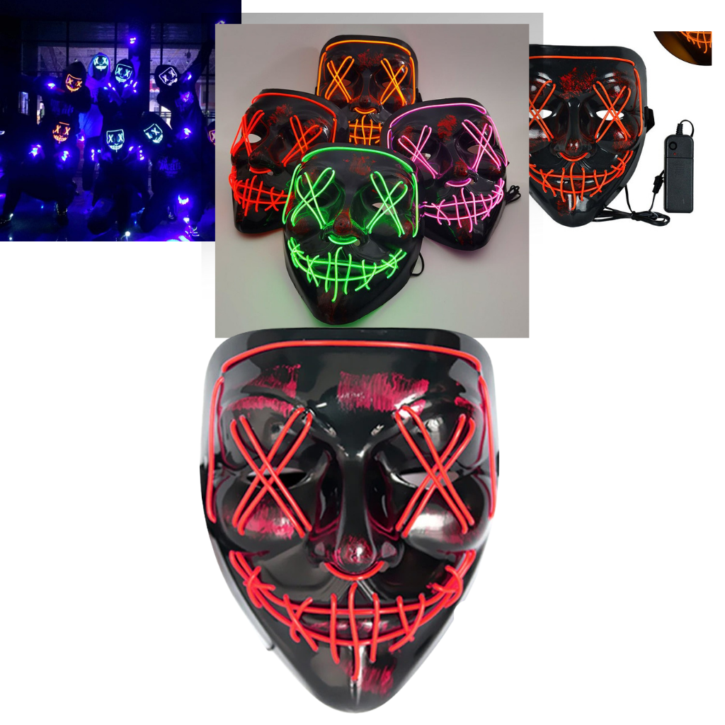 Maschera LED al neon - Ozerty
