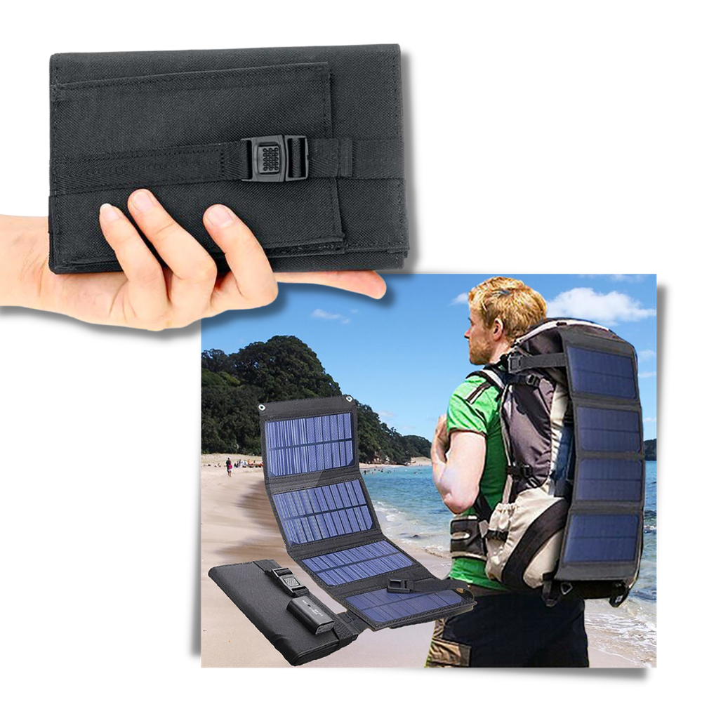 Pannello solare portatile con 2 porte usb - Ozerty