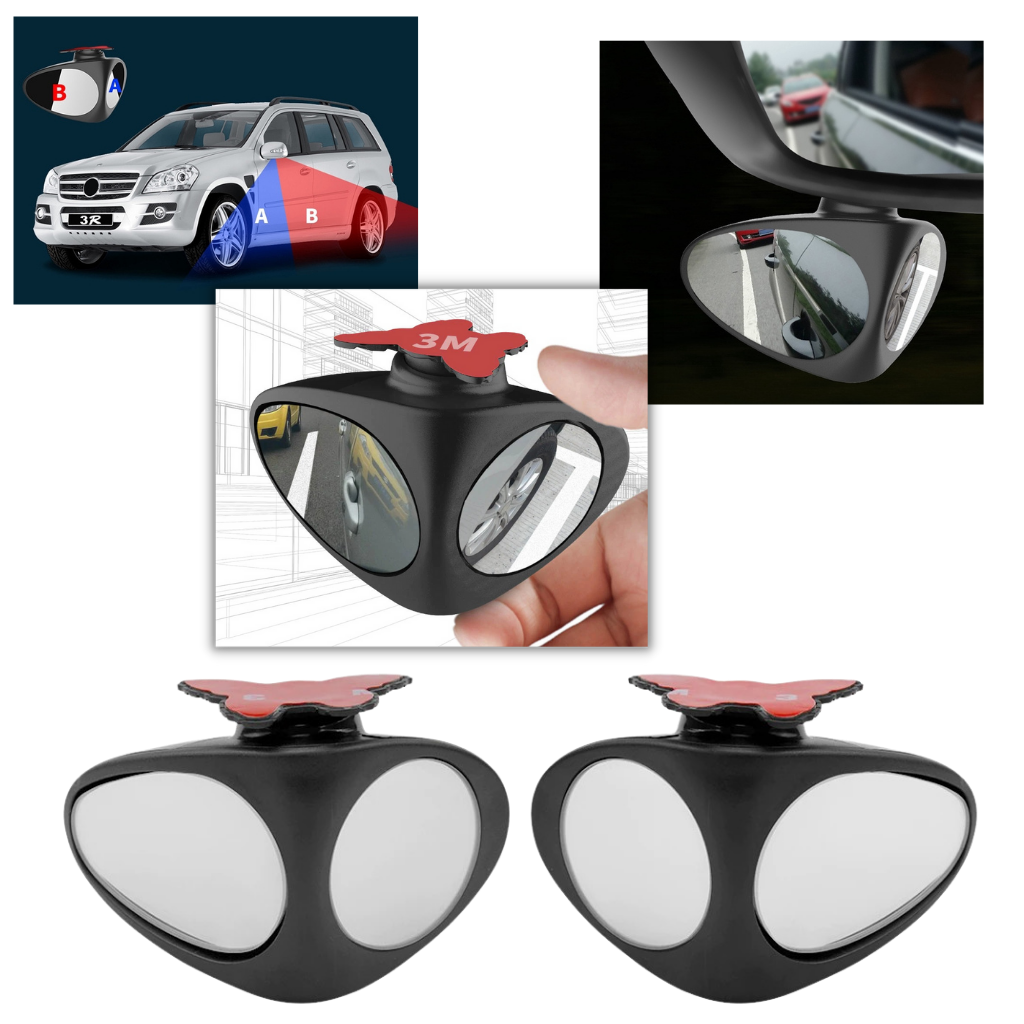 Specchietto retrovisore per auto a 2 lati girevole per punti ciechi - Ozerty