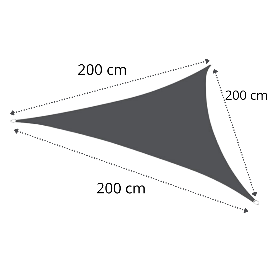 Vela parasole a triangolo resistente all'acqua - Ozerty