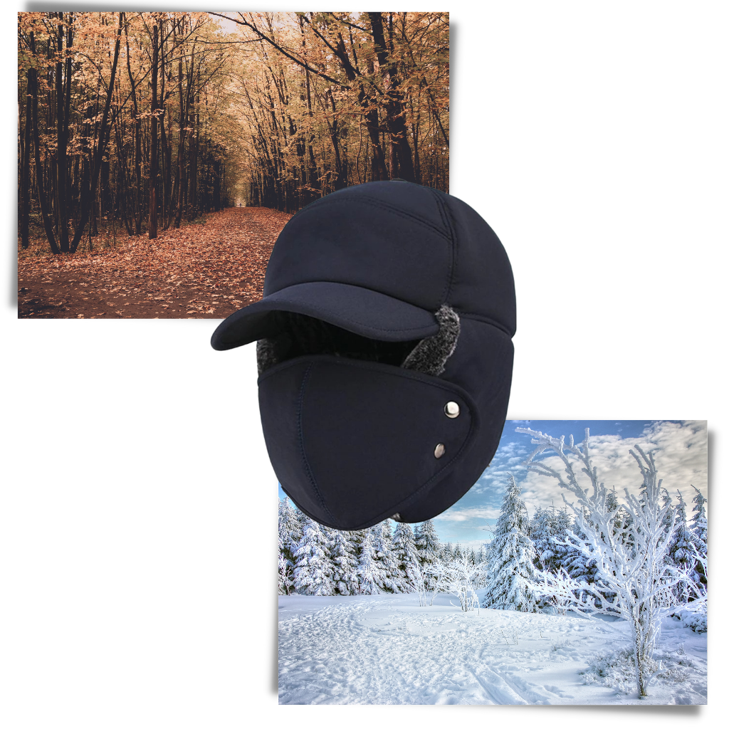 Cappello antivento unisex per la protezione delle orecchie e del viso - Ozerty