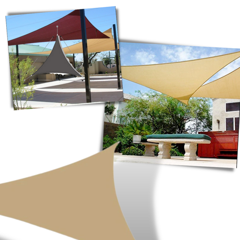Vela parasole a triangolo resistente all'acqua - Ozerty