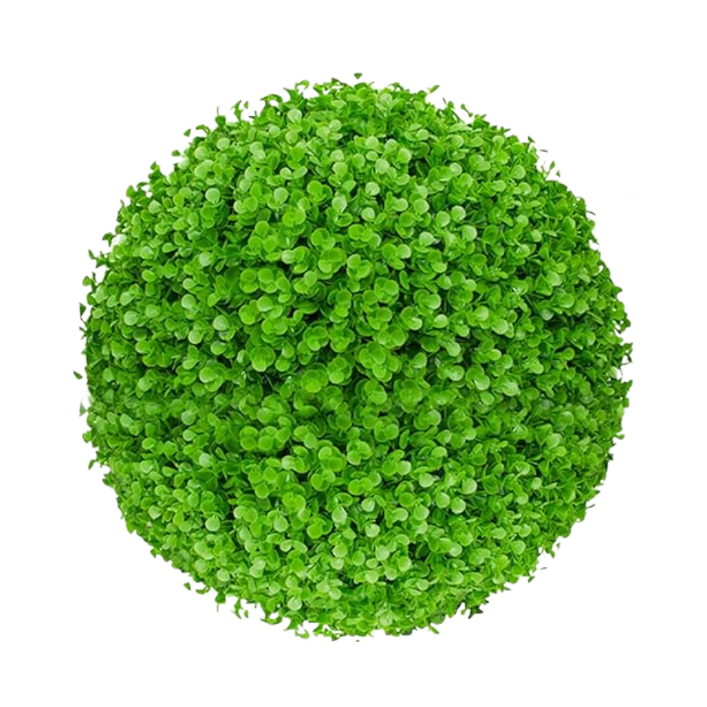 Palline topiarie di erba sintetica -Verde Eucalipto/25 cmVerde Eucalipto/30 cmVerde Eucalipto/40cm - Ozerty