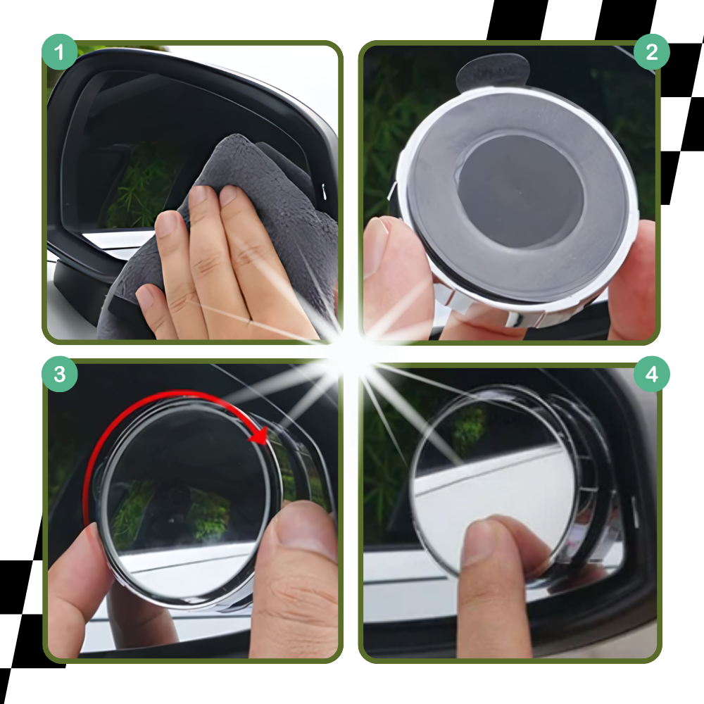 Specchio retrovisore con rotazione a 360° - Ozerty
