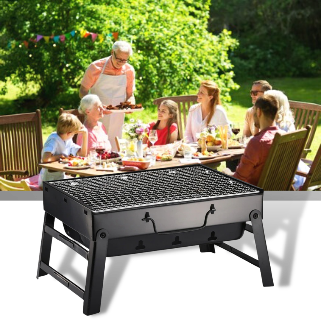 Portable Folding Tabletop Barbecue Grill
