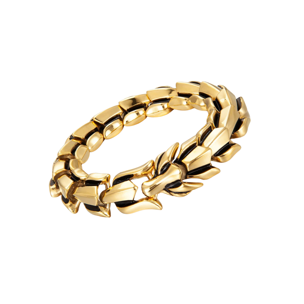 Bracciale regolabile Drago di Midgard -Oro - Ozerty