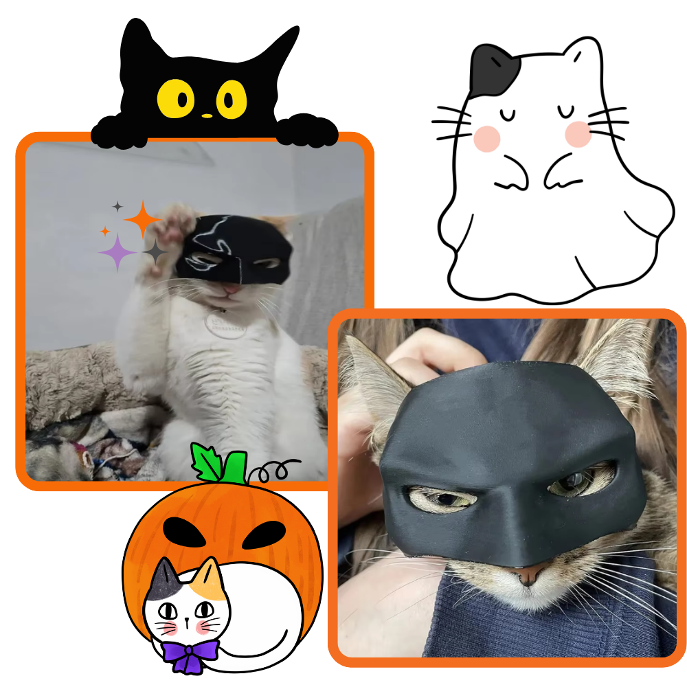 Adorabile maschera da gatto di Batman - Ozerty