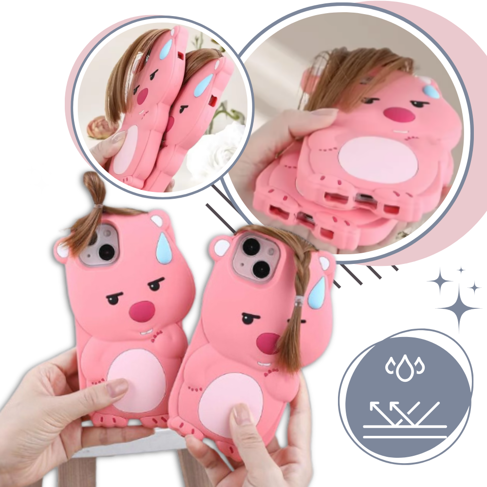 Adorabile Custodia per Iphone Rosa  - Ozerty