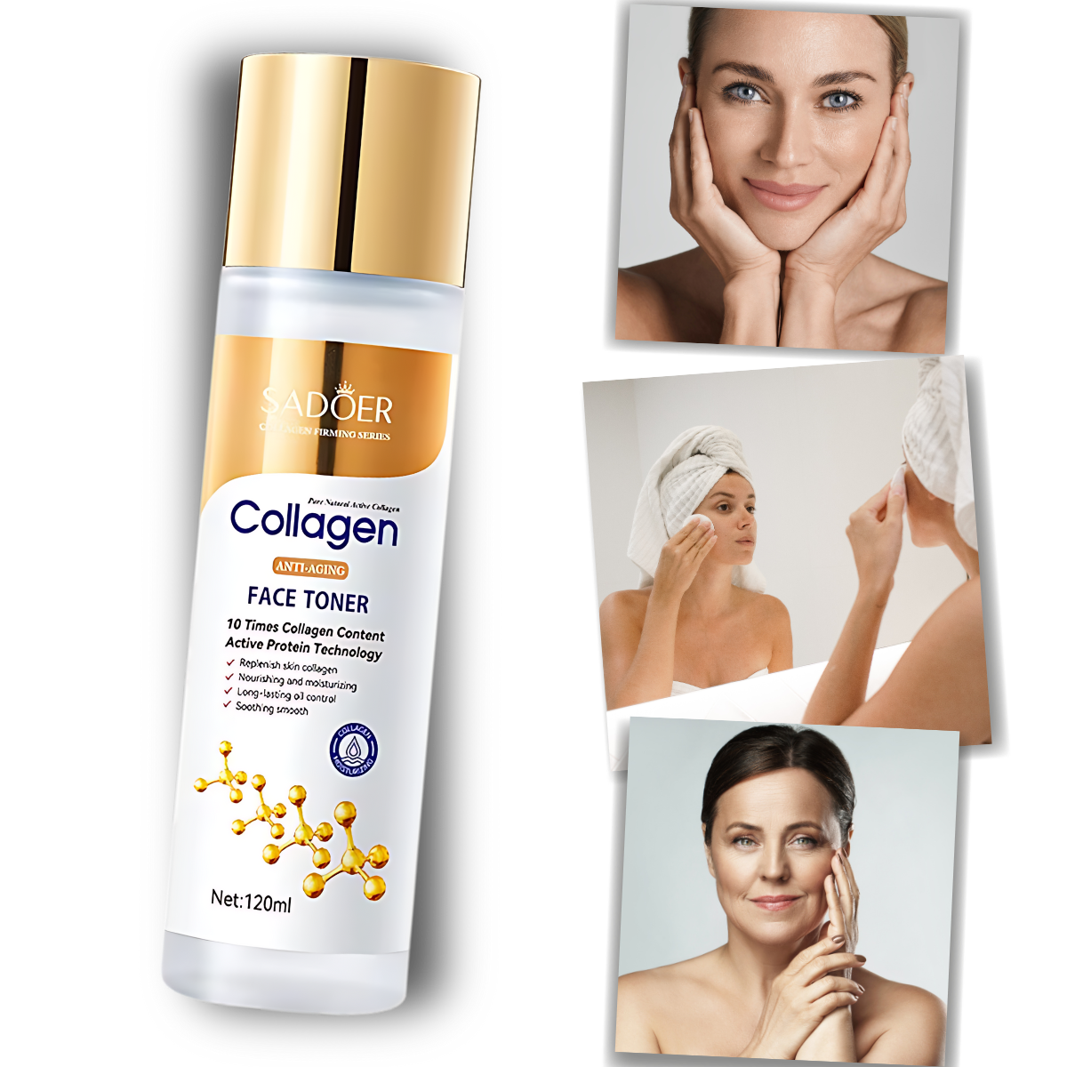 Tonico Illuminante al Collagene Anti-Aging - Ozerty