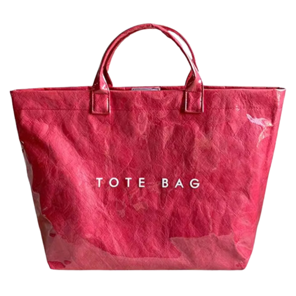 Borsa Tote Impermeabile -Rosso rosato - Ozerty