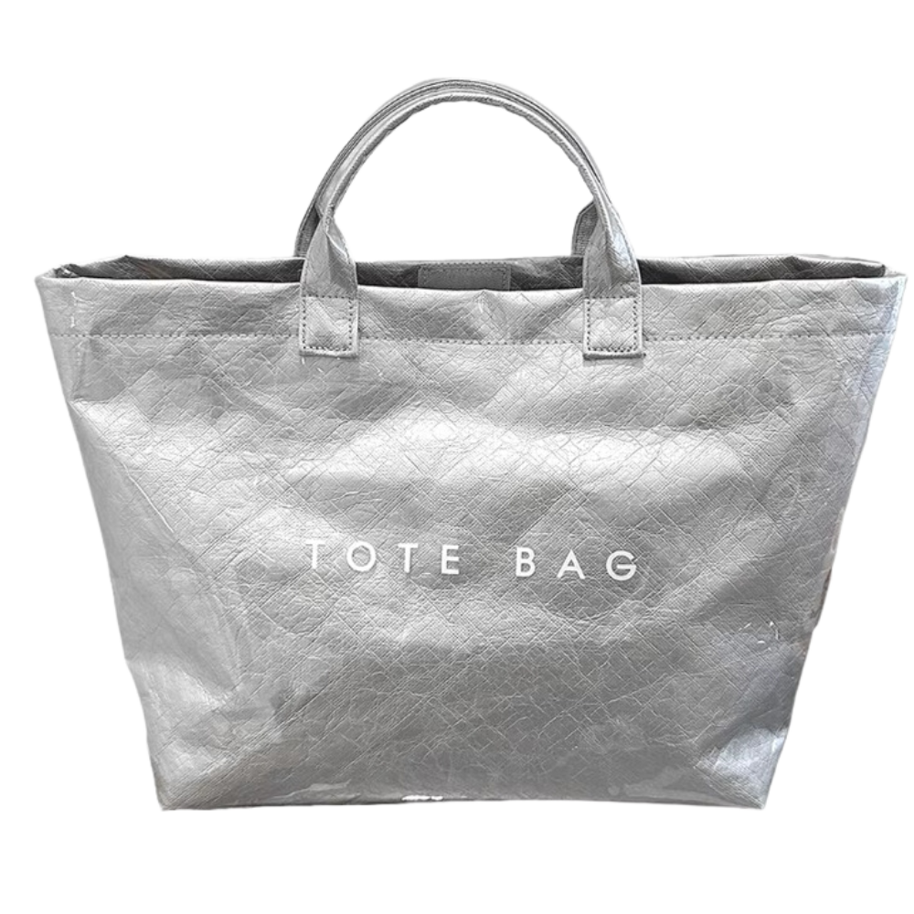 Borsa Tote Impermeabile -Argento - Ozerty