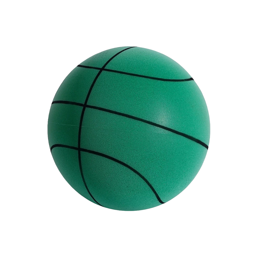 Pallone da basket silenzioso colorato -Verde/24 cm - Ozerty