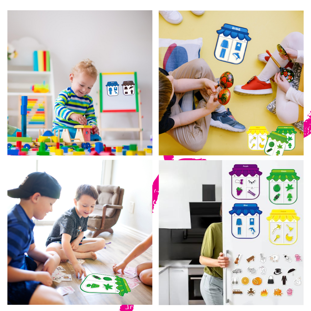 Magneti educativi colorati - Ozerty