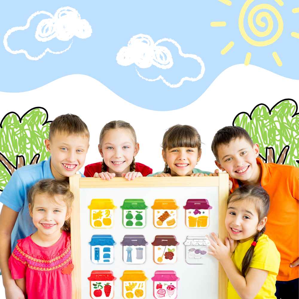 Magneti educativi colorati - Ozerty