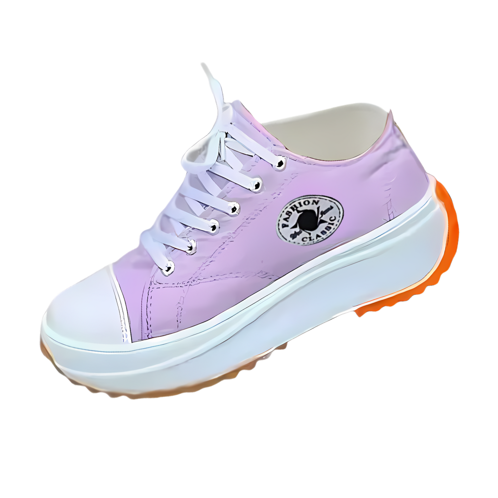 Sneaker in tela antiscivolo comodamente rialzata -Viola/EU35Viola/EU36Viola/EU37Viola/EU38Viola/EU39Viola/EU40Viola/EU41Viola/EU42 - Ozerty