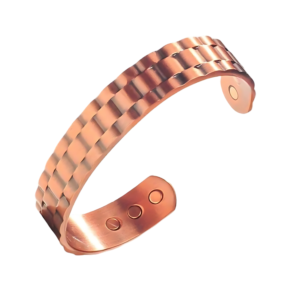 Bracciale magnetico terapeutico in rame -Oro rosato - Ozerty