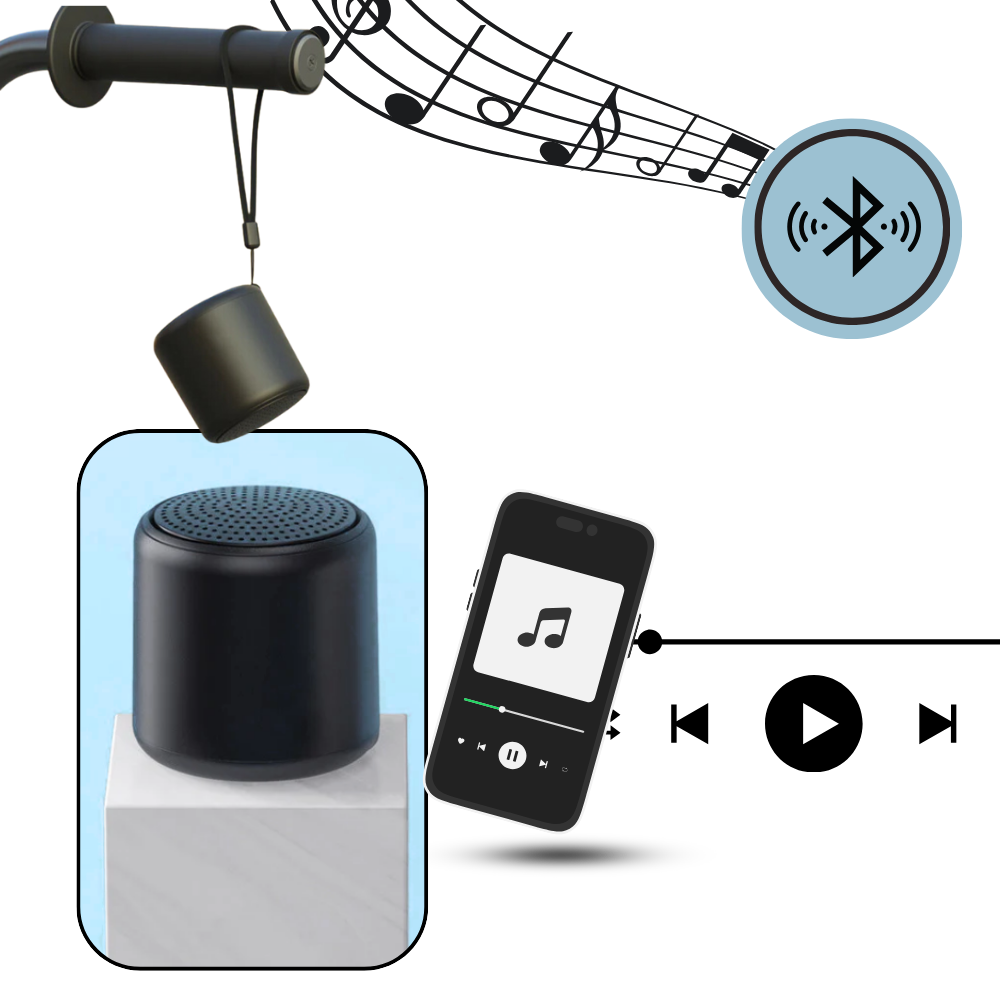 Mini altoparlante Bluetooth con bassi profondi - Ozerty