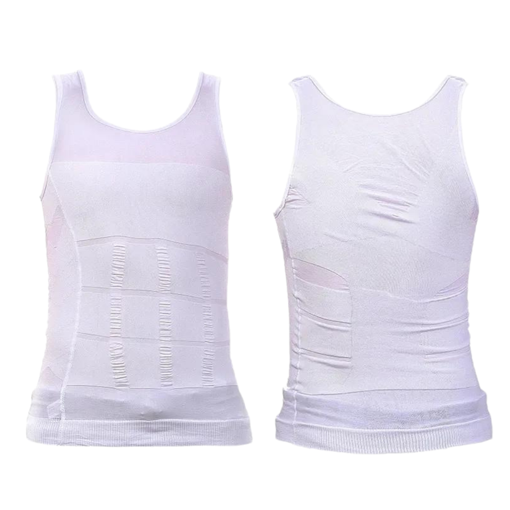 Body Shaper dimagrante discreto da uomo -Bianco/SBianco/MBianco/LBianco/XLBianco/XXL - Ozerty