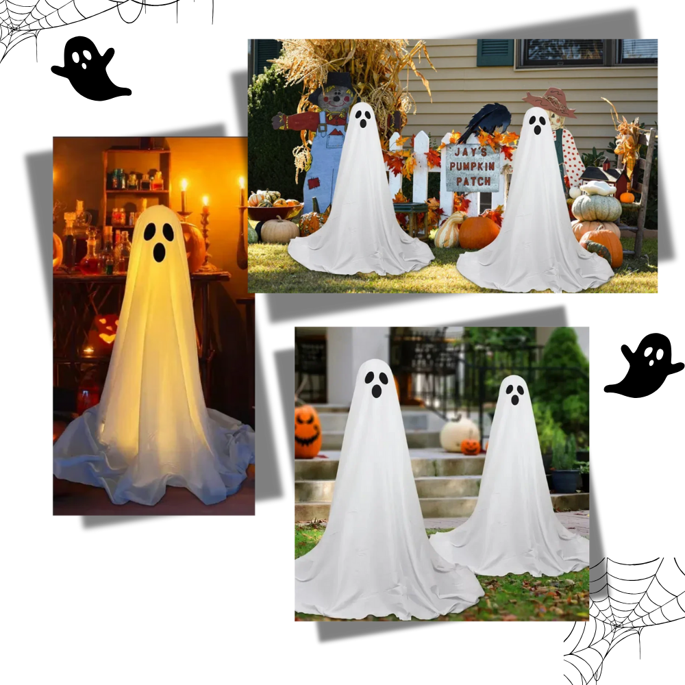 Fantasma di Halloween dall'inquietante display luminoso - Ozerty