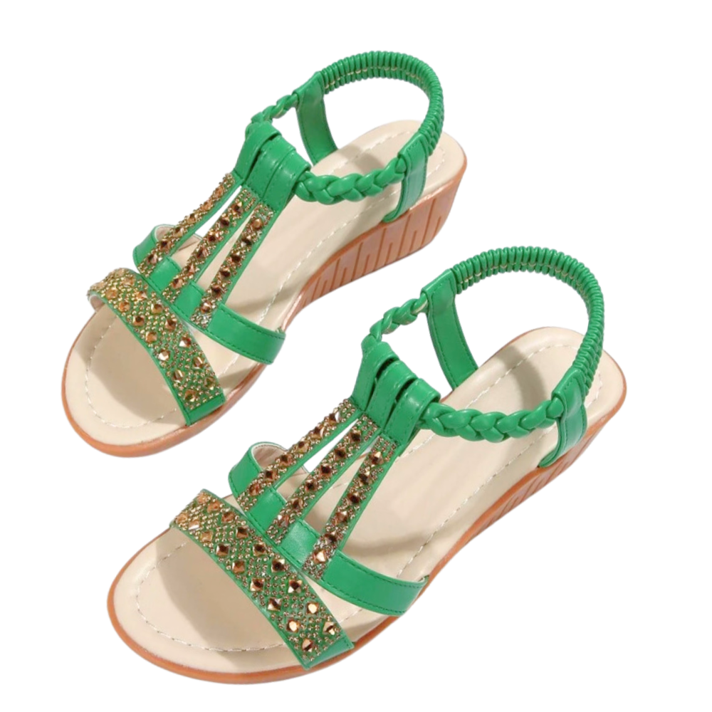 Eleganti sandali ortopedici Boho -Verde/EU35Verde/EU36Verde/EU37Verde/EU38Verde/EU39Verde/EU40Verde/EU41 - Ozerty