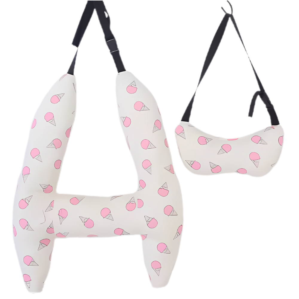 Cuscino da Viaggio per Collo con Supporto Ergonomico -Gelato rosa - Ozerty, Cuscino da Viaggio per Collo con Supporto Ergonomico -Rosa Ballerina - Ozerty, Cuscino da Viaggio per Collo con Supporto Ergonomico -Coniglietto corona rosa - Ozerty, Cuscino da Viaggio per Collo con Supporto Ergonomico -Coniglietto rosa d'acqua - Ozerty