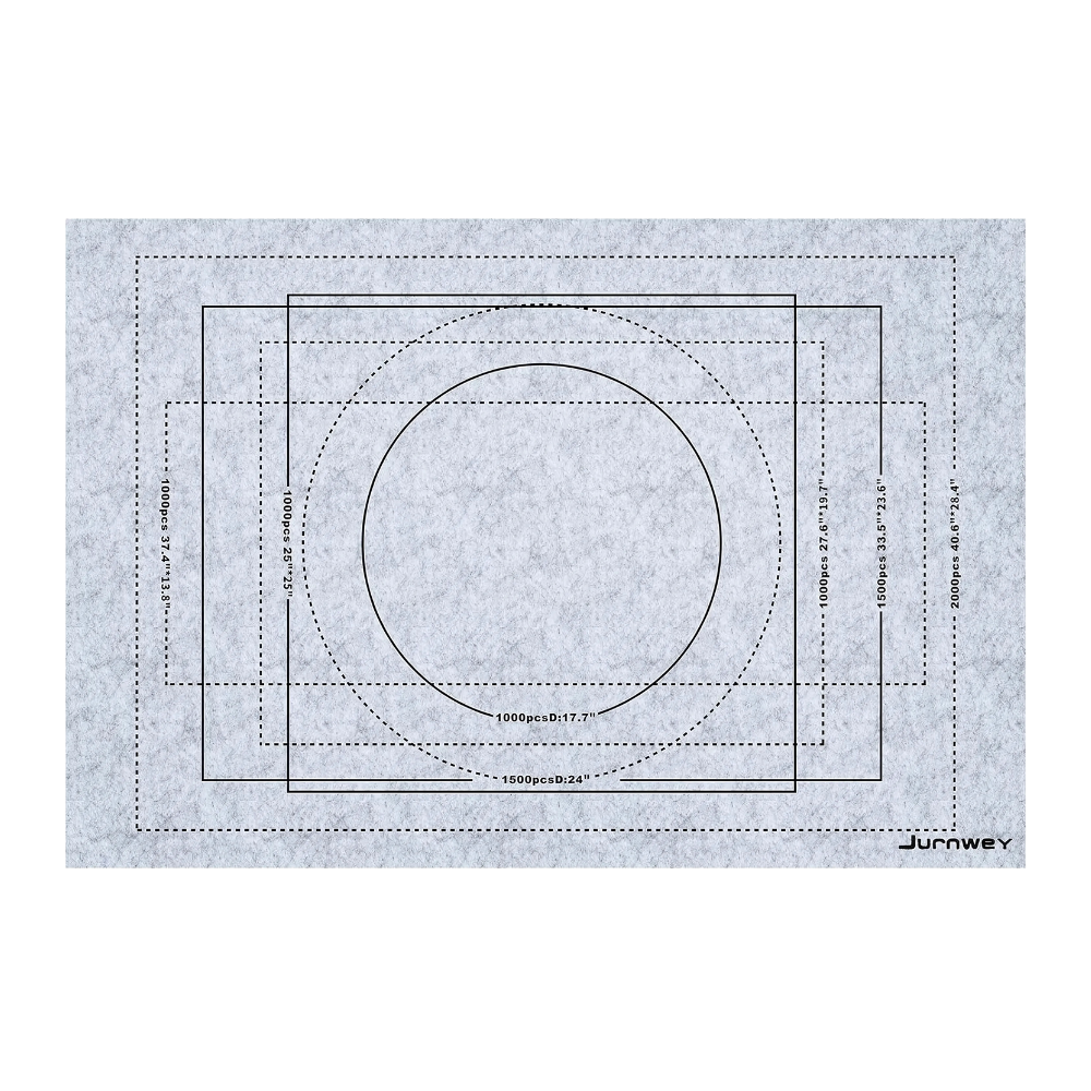 Tappetino per Puzzle in Feltro Arrotolabile -Grigio - Ozerty