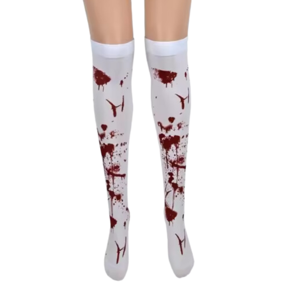 Calze Compressori con Design Festivi per Halloween -Schizzi di sangue - Ozerty