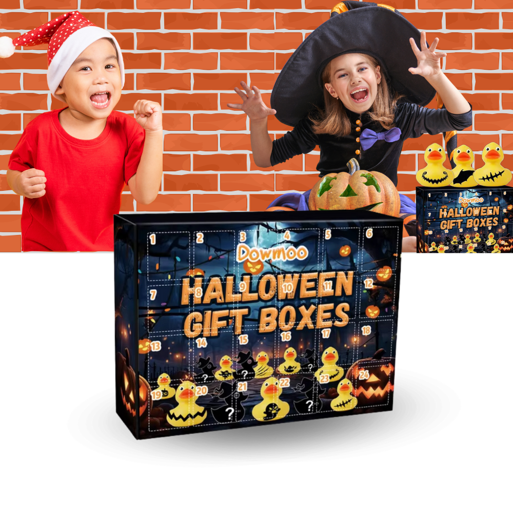 Calendario delle anatre dell'Avvento per Halloween e Natale - Ozerty