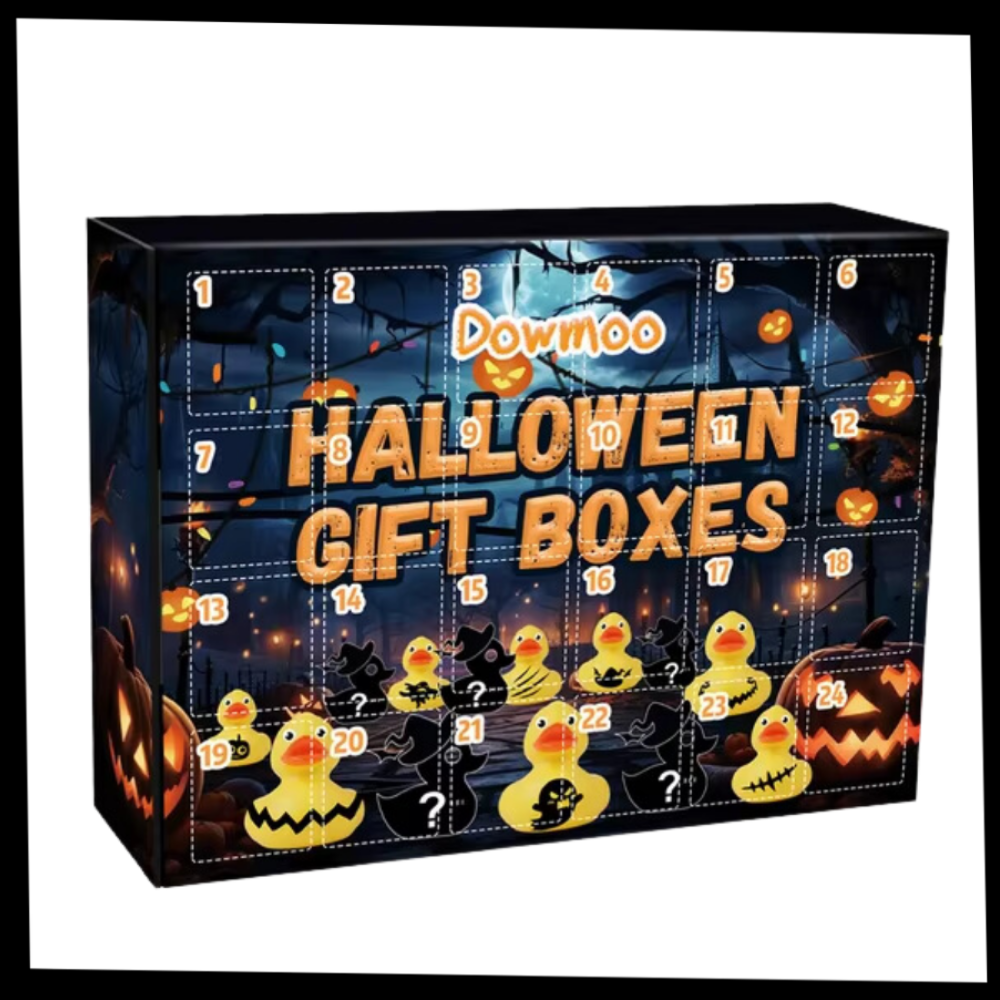 Calendario delle anatre dell'Avvento per Halloween e Natale - Ozerty