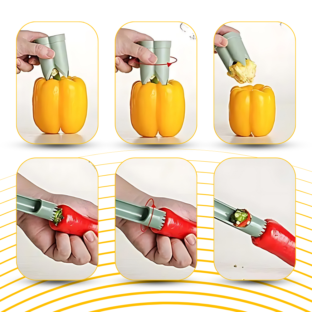 Togli Torsolo Sicuro per Frutta e Peperoni - Ozerty