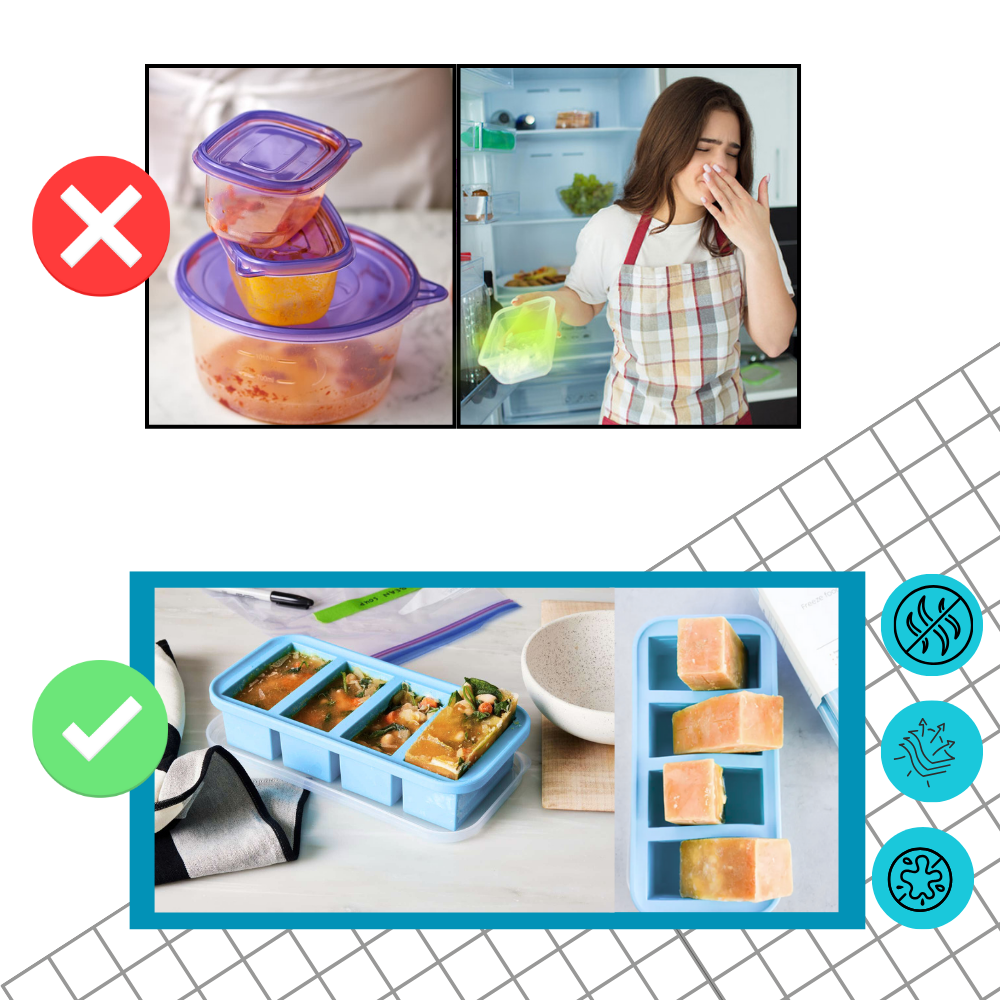 Cubetti Anti-perdite per Zuppe e Salse - Ozerty