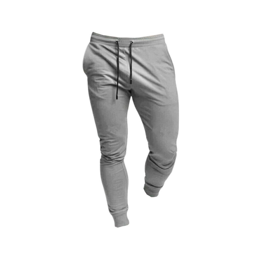 Pantaloni fitness da uomo -Grigio chiaro/SGrigio chiaro/MGrigio chiaro/LGrigio chiaro/XLGrigio chiaro/XXLGrigio chiaro/3XL - Ozerty