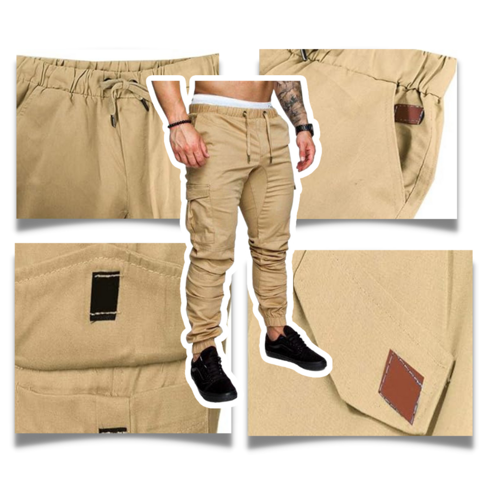 Pantaloni cargo slim fit da uomo - Ozerty