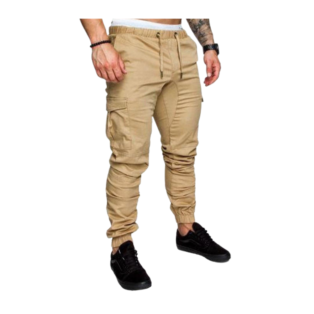 Pantaloni cargo slim fit da uomo -Cachi/MCachi/LCachi/XLCachi/XXLCachi/3XLCachi/4XLCachi/5XL - Ozerty