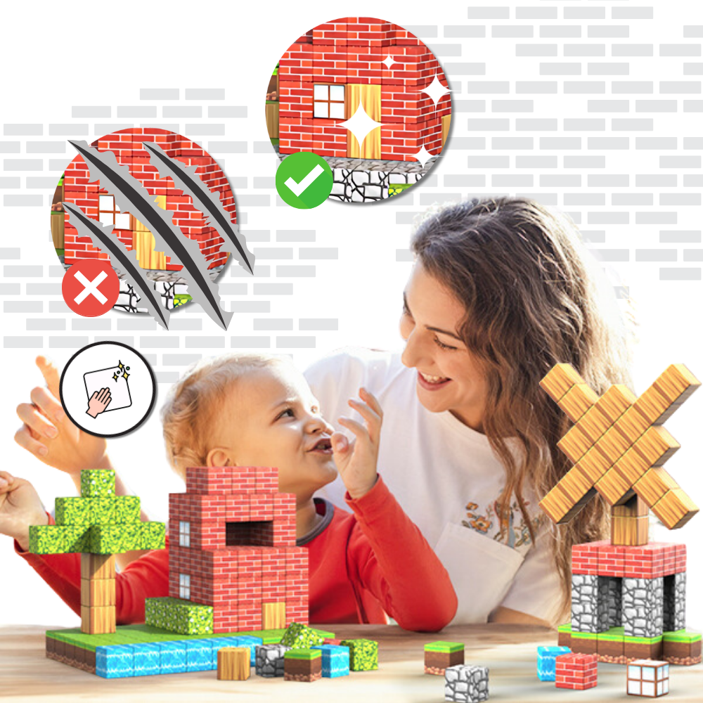 Blocchi magnetici educativi di Minecraft - Ozerty