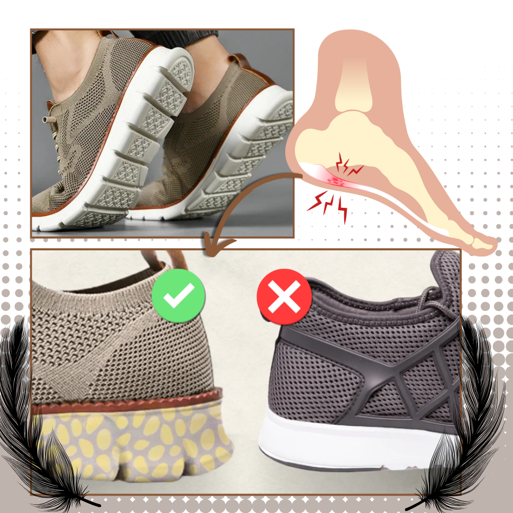 Scarpe Ortopediche Traspiranti con Supporto per l'Arco Plantare - Ozerty
