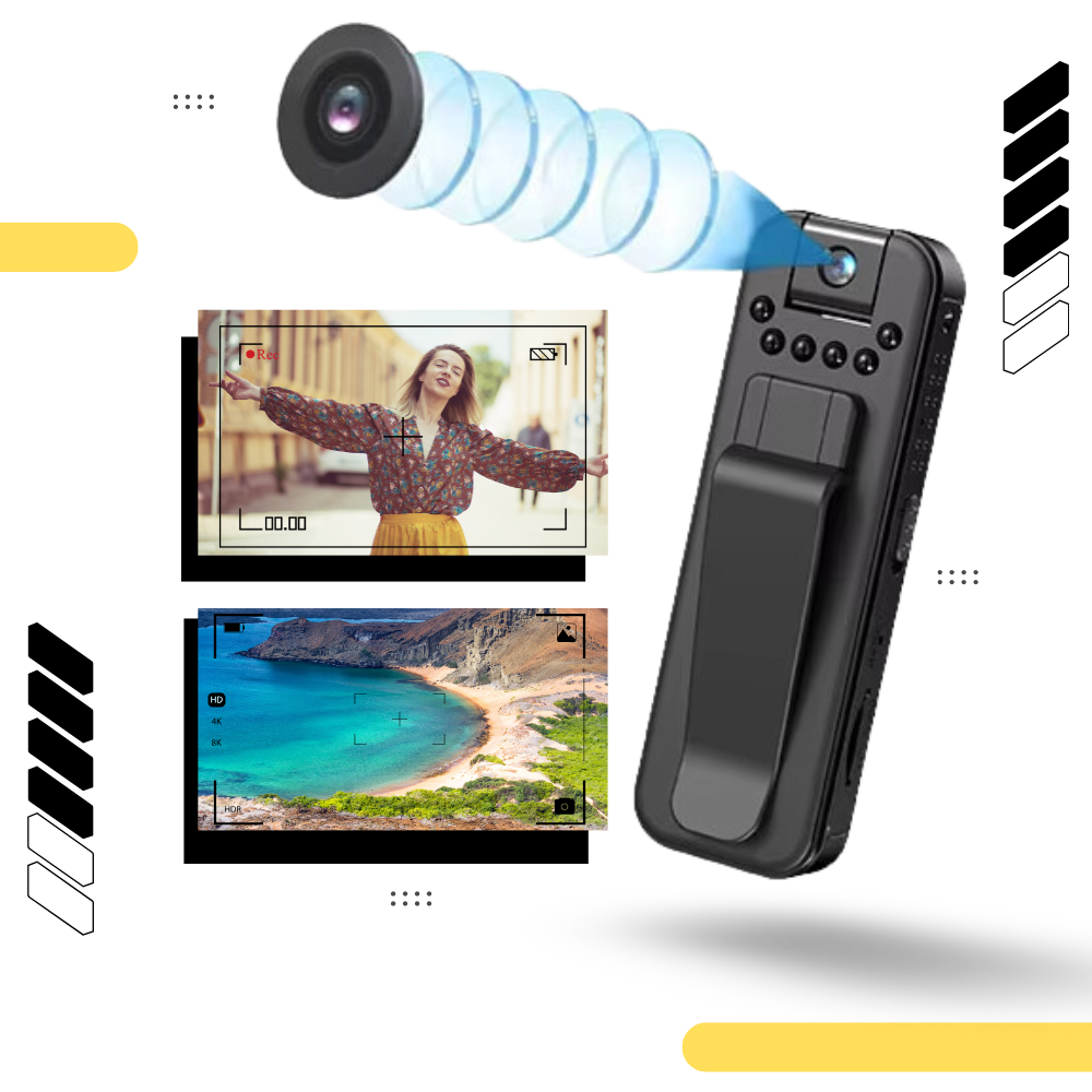 Bodycam Wireless Compatibile con OTG per i Vlog - Ozerty