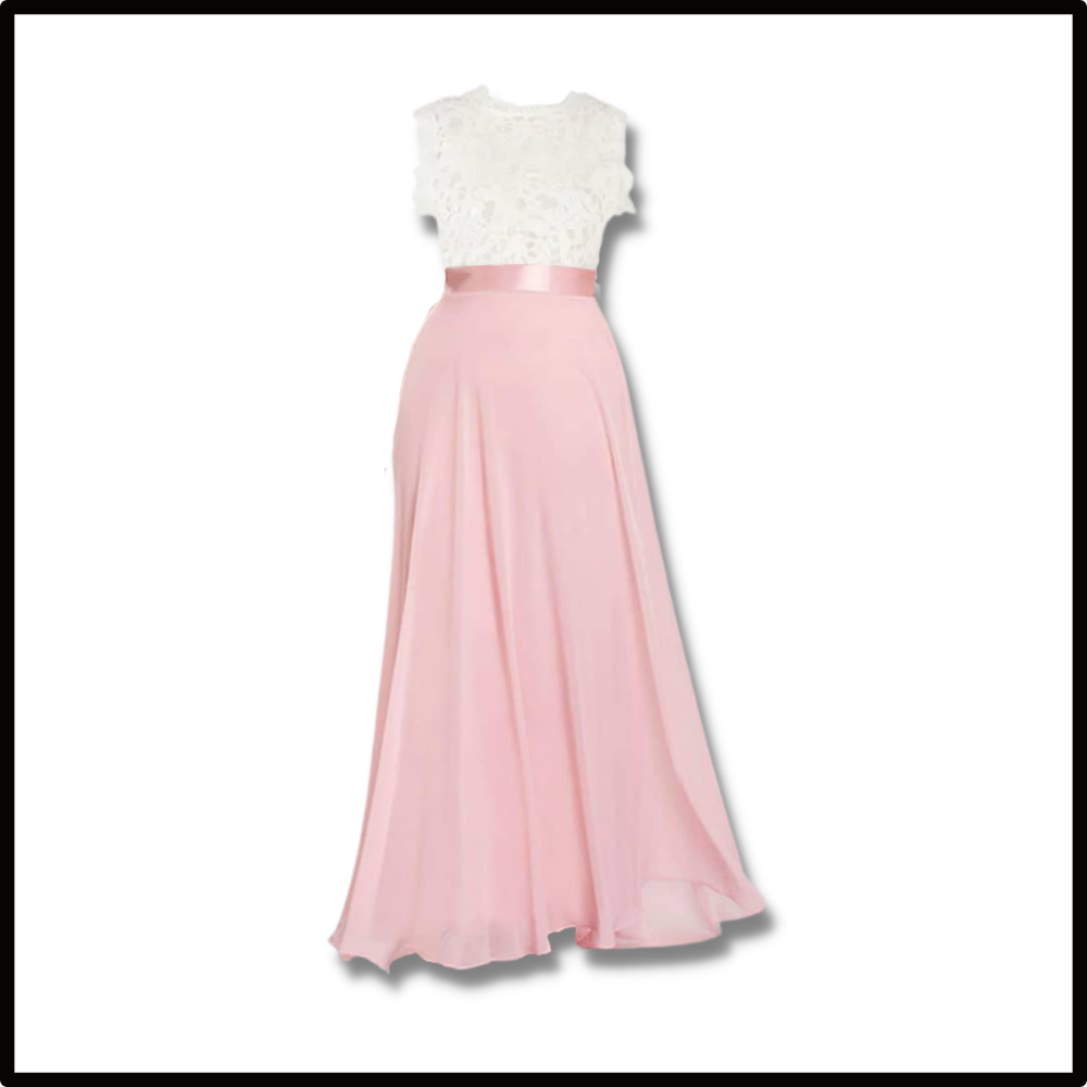 Abito in chiffon con pizzo dallo stile prairie chic - Ozerty