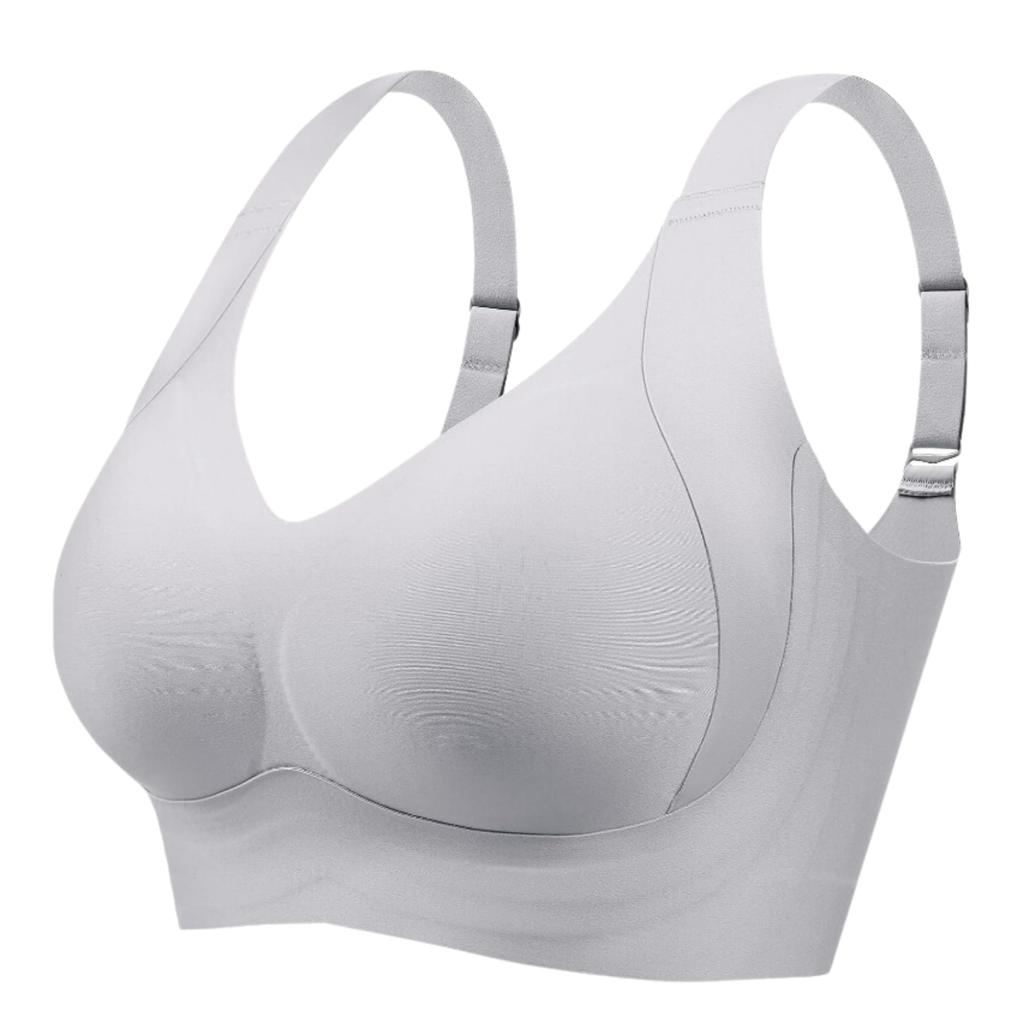 Reggiseno modellante traspirante senza cuciture -Grigio/SGrigio/MGrigio/LGrigio/XLGrigio/XXLGrigio/3XLGrigio/4XLGrigio/5XL - Ozerty