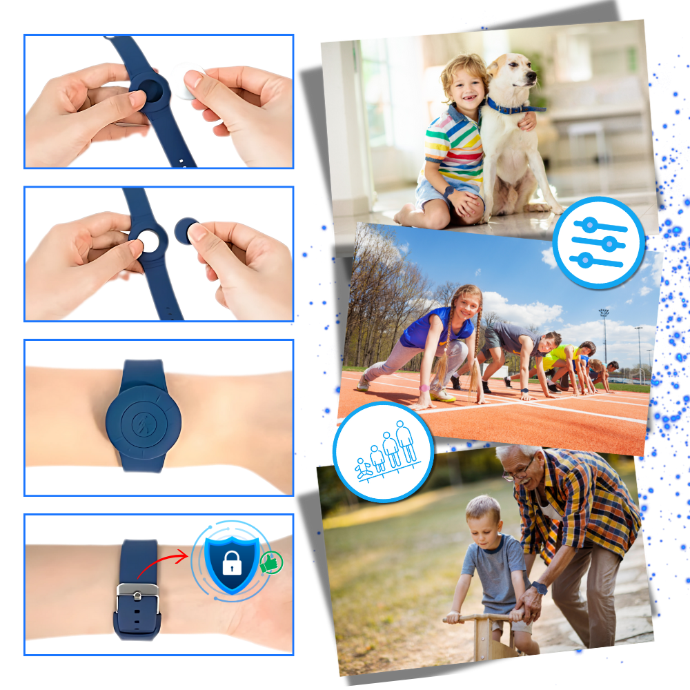 Orologio in Silicone per AirTag - Ozerty