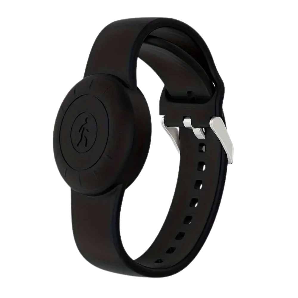 Orologio in Silicone per AirTag -Nero - Ozerty