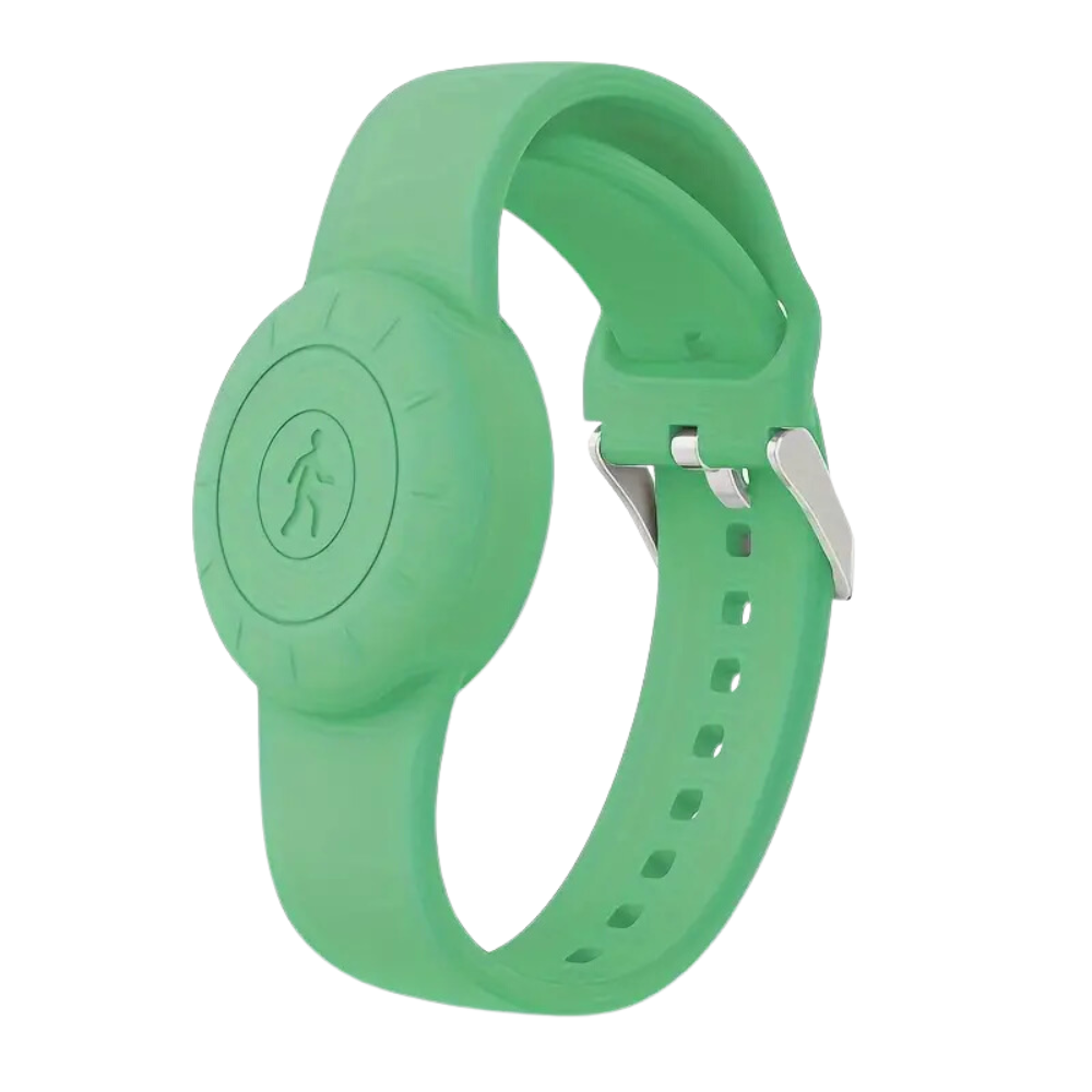 Orologio in Silicone per AirTag -Verde - Ozerty