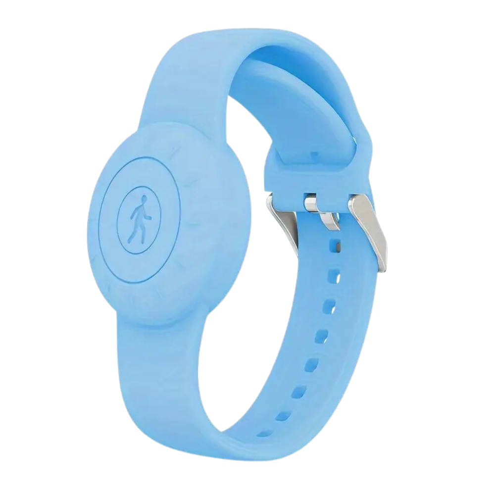 Orologio in Silicone per AirTag -Azzurro - Ozerty